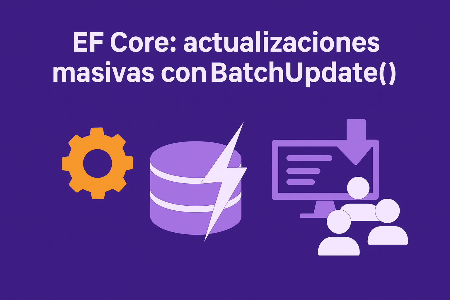 EF Core con BatchUpdate() y WhereBulkContains para actualizaciones masivas